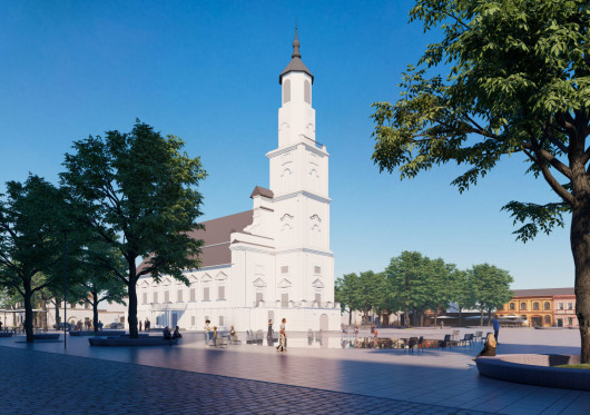 Architektų vizija Kauno Rotušės aikštei: „Sena atkurta naujai“