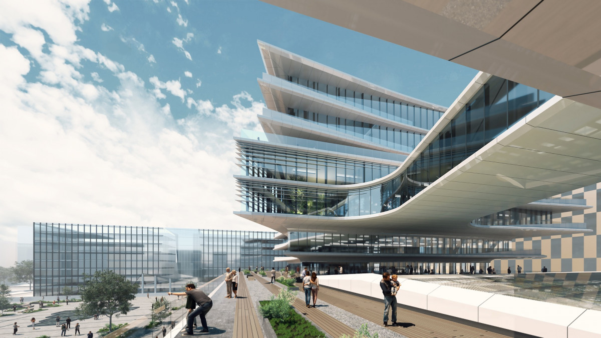 „Hanner“ pradėjo 60 mln. eurų vertės „Business Stadium Central“ verslo centro statybas