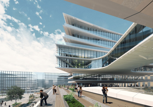 „Hanner“ pradėjo 60 mln. eurų vertės „Business Stadium Central“ verslo centro statybas