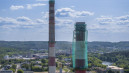 Atnaujinami vieni aukščiausių Vilniaus statinių – elektrinės kaminai 2