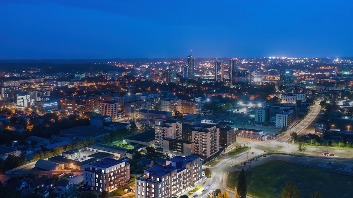 Užbaigtas projektas „Link Ten by CITUS“, pakeitęs Šnipiškių veidą 1