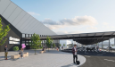 Vilniaus oro uoste pradėtas montuoti naujojo išvykimo terminalo fasadas 1