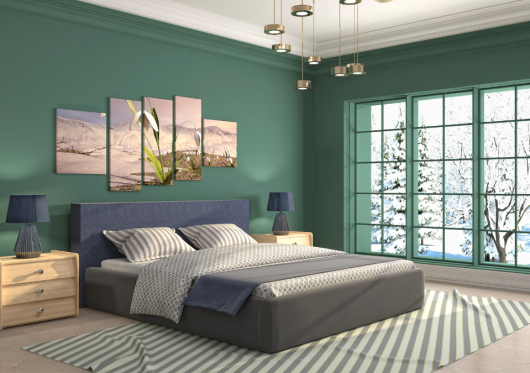 Sienos virš lovos dekoravimas: idėjos jaukiai ir stilingai erdvei