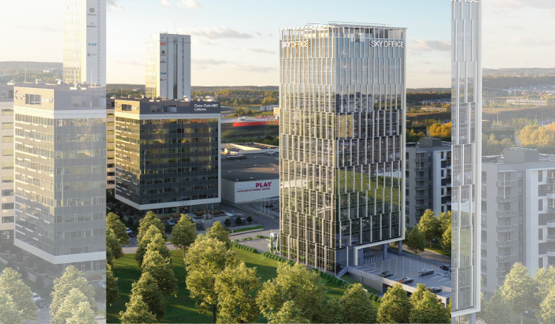 „YIT Lietuva“ vystomą „Sky Office“ verslo centrą pasirinko „Aljansas AIBĖ“: jame įkurs savo biurą