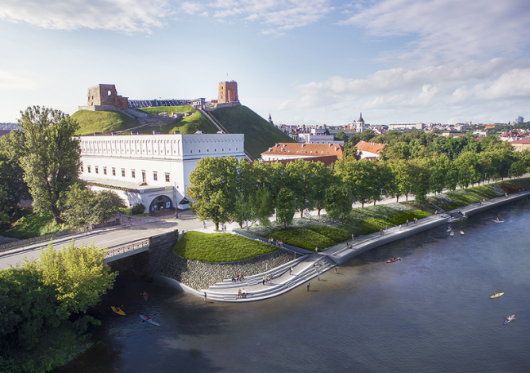 Planuojama atnaujinti dar vieną Neries krantinės atkarpą Vilniuje