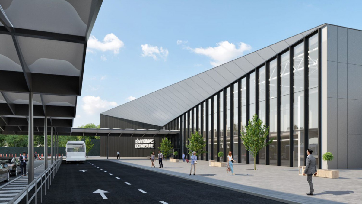 Naujasis Vilniaus oro uosto išvykimo terminalas - statybos prasidėjo 4