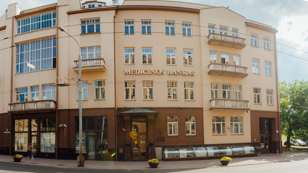 Medicinos bankas pardavė istorinį pastatą Vilniuje 1