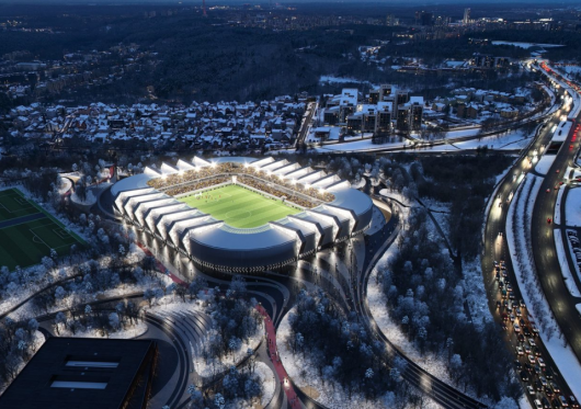 Nacionalinis stadionas Vilniuje - bus