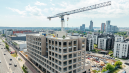 Virš „Sand Offices“ verslo centro iškeltas statybų pabaigtuvių vainikas 1