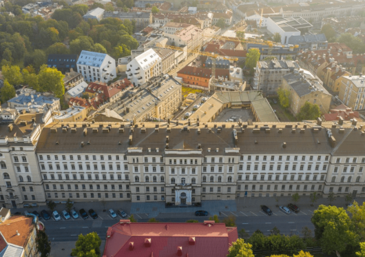Sostinėje esančiam vienam didžiausių Turto banko pastatų bus atliktas kapitalinis remontas