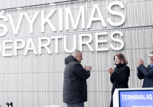 Atidarytas naujasis Vilniaus oro uosto išvykimo terminalas