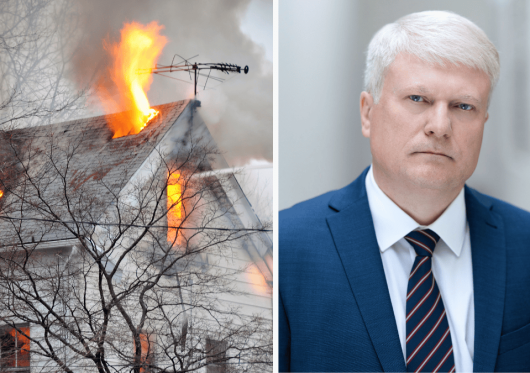 Draudikai: laikantis šaltiems orams išaugo individualių namų gaisrų skaičius