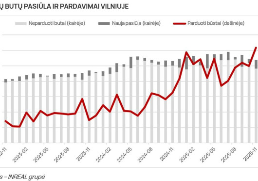 Pirminė būsto rinka baigiantis metams apsukų nemažina