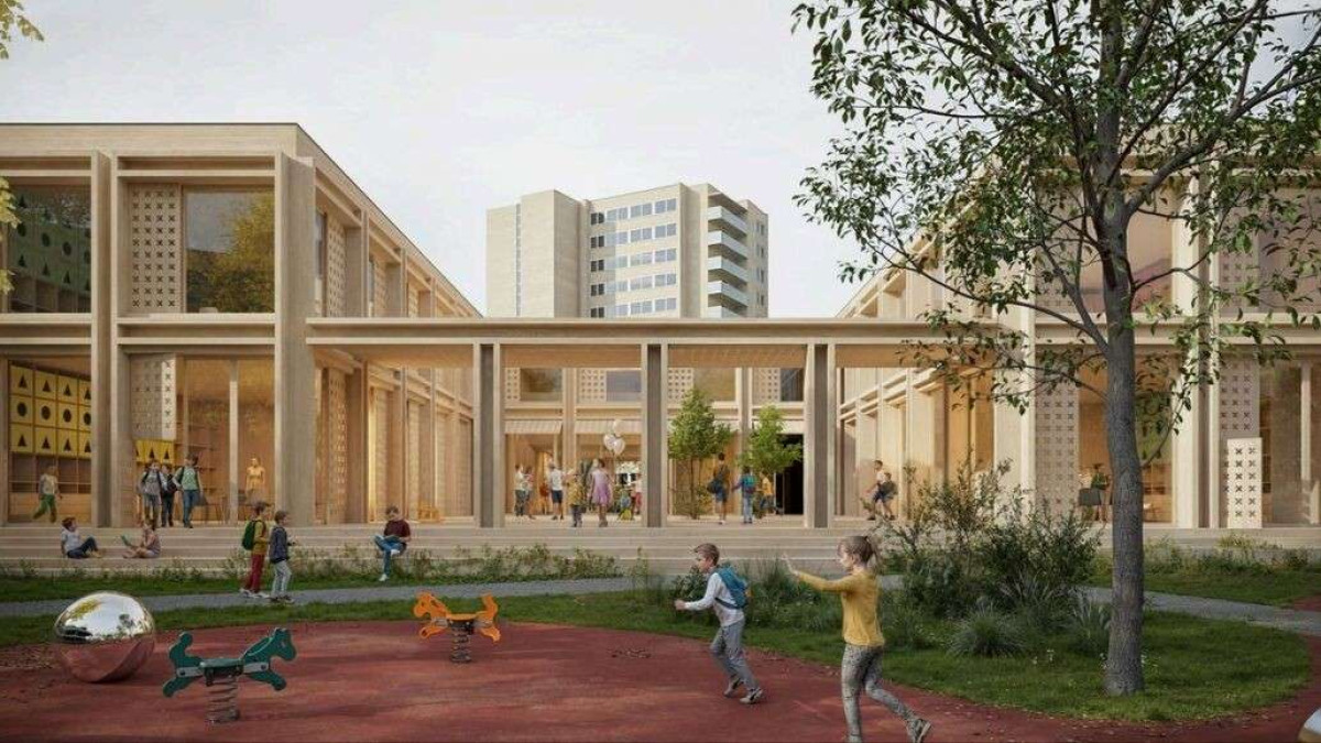 Šešiasdešimties metų senumo darželis Vilniuje keisis neatpažįstamai: išrinkta rekonstrukcijos architektūrinė idėja 1
