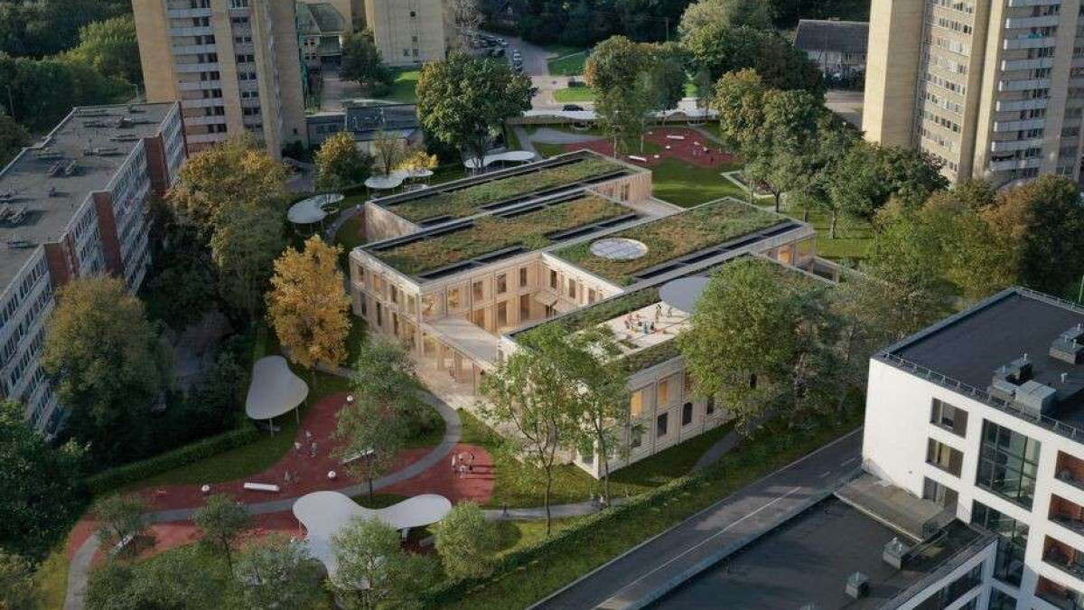 Šešiasdešimties metų senumo darželis Vilniuje keisis neatpažįstamai: išrinkta rekonstrukcijos architektūrinė idėja 3
