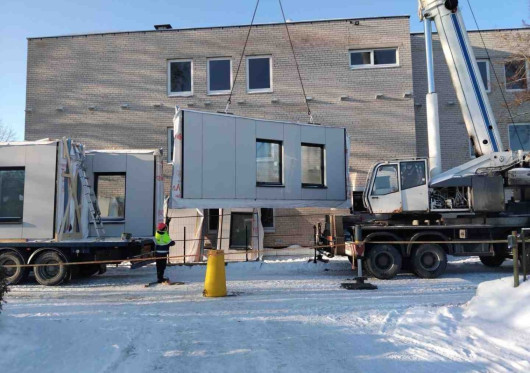 Lietuvoje pradėta taikyti nauja renovacijos technologija: pastatai bus renovuojami tris kartus greičiau