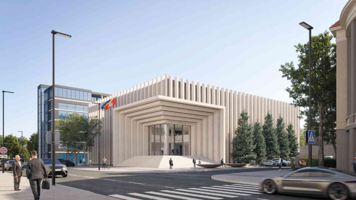 Pristatytos idėjos, kaip galėtų atrodyti modernizuojamas Lietuvos Aukščiausiojo Teismo pastatas Vilniuje 3