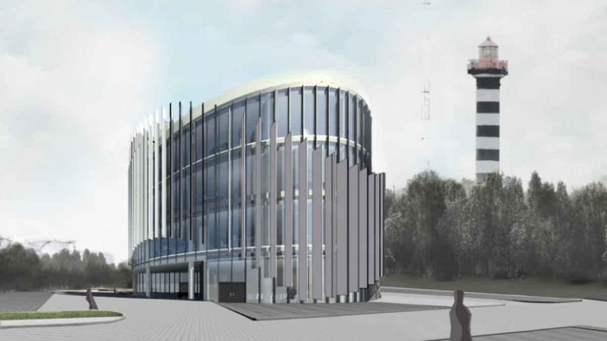 Apleistą sporto bazę Klaipėdos uoste rekonstruos į dinamiškų formų administracinį pastatą 1