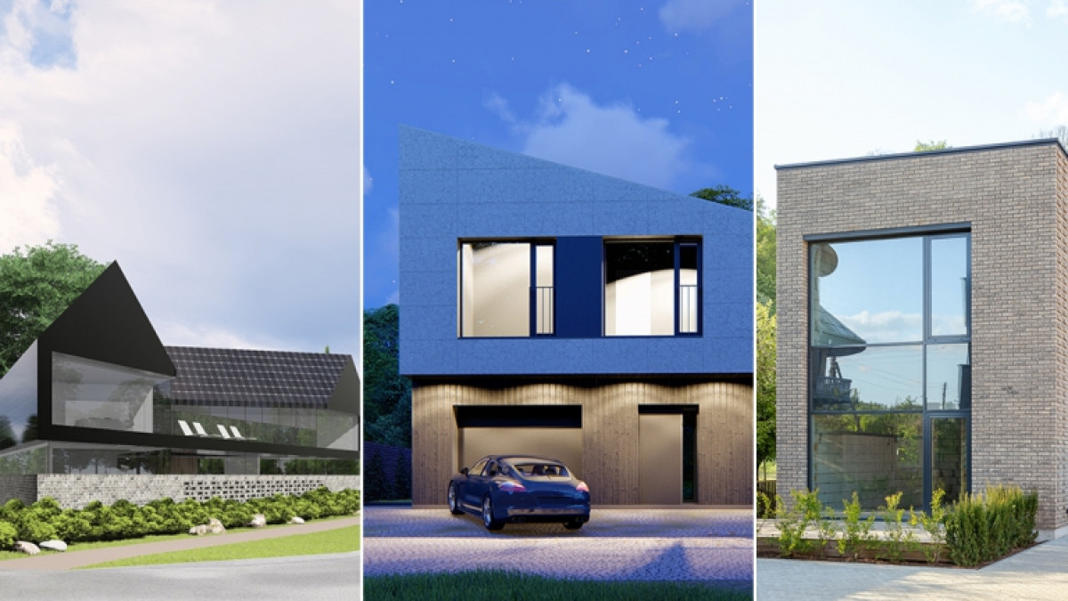Nepatogios situacijos sklype: septyni Lietuvos architektų projektuoti gyvenamųjų namų projektai  ‎‎ 1