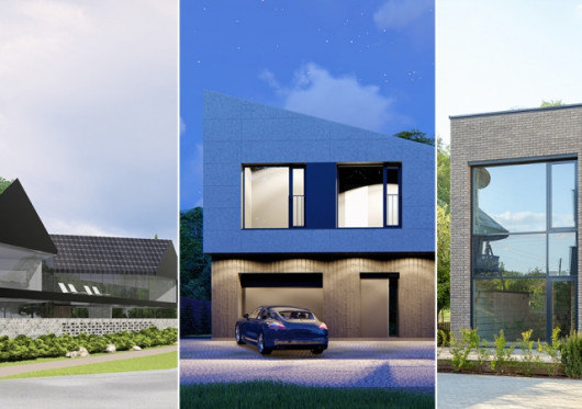 Nepatogios situacijos sklype: septyni Lietuvos architektų projektuoti gyvenamųjų namų projektai  ‎‎