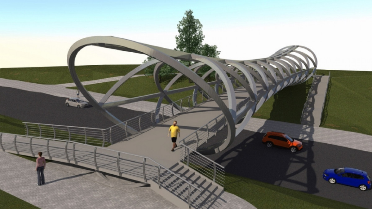 Jonavoje prasidės modernaus pėsčiųjų tilto statybos  ‎‎ 1
