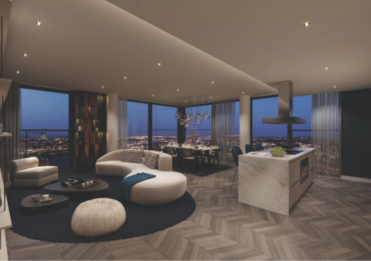 „Penthouse” stiliaus apartamentai yra 37% brangesni nei standartiniai