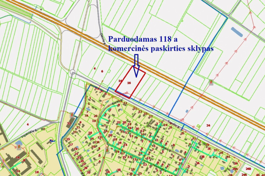 Parduodamas kitos paskirties sklypas Topolių, Rumšiškių mstl., Kaišiadorių r. sav., 118 a ploto 12