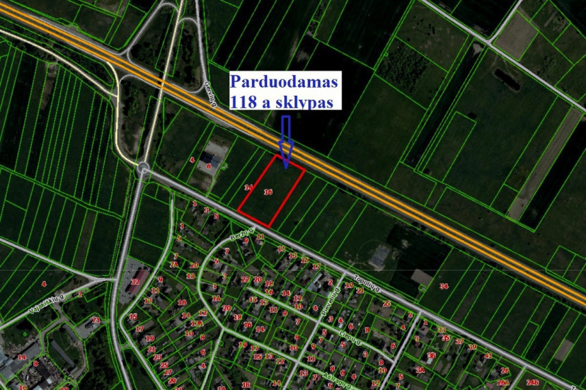 Parduodamas kitos paskirties sklypas Topolių, Rumšiškių mstl., Kaišiadorių r. sav., 118 a ploto 14