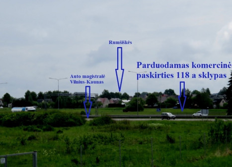 Parduodamas kitos paskirties sklypas Topolių, Rumšiškių mstl., Kaišiadorių r. sav., 118 a ploto