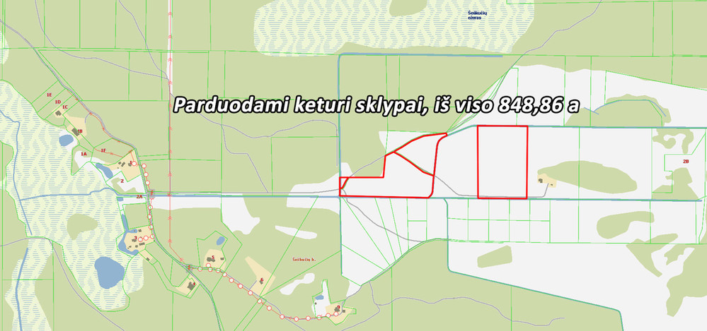 Parduodamas sklypas Šeškučių k., Vilniaus r. sav., 279.95 a ploto 5