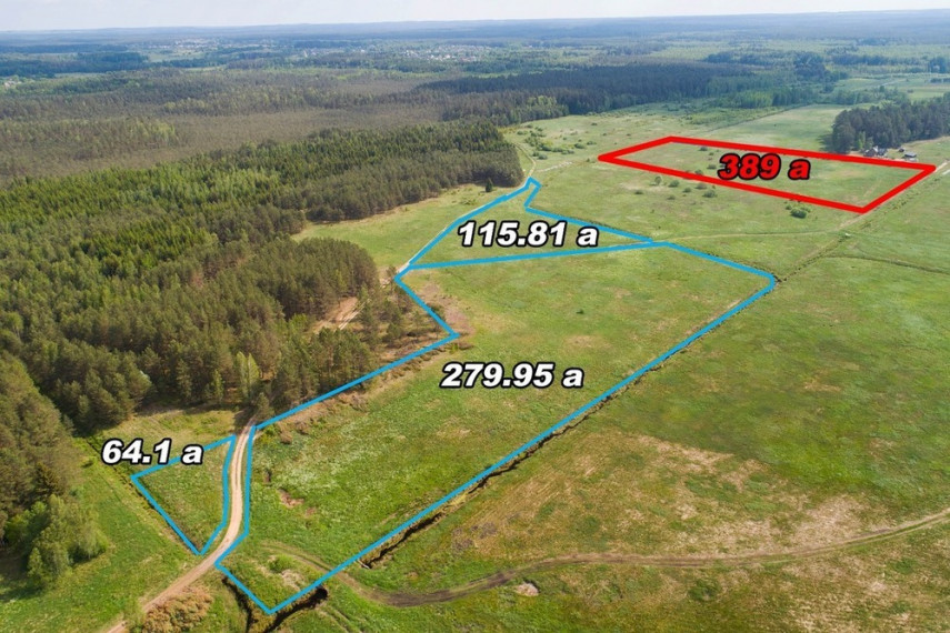 Parduodamas sklypas Šeškučių k., Vilniaus r. sav., 389 a ploto 1