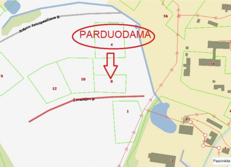 Parduodamas  sklypas Žemaitijos g., Varnių m., Telšių r. sav., 16 a ploto