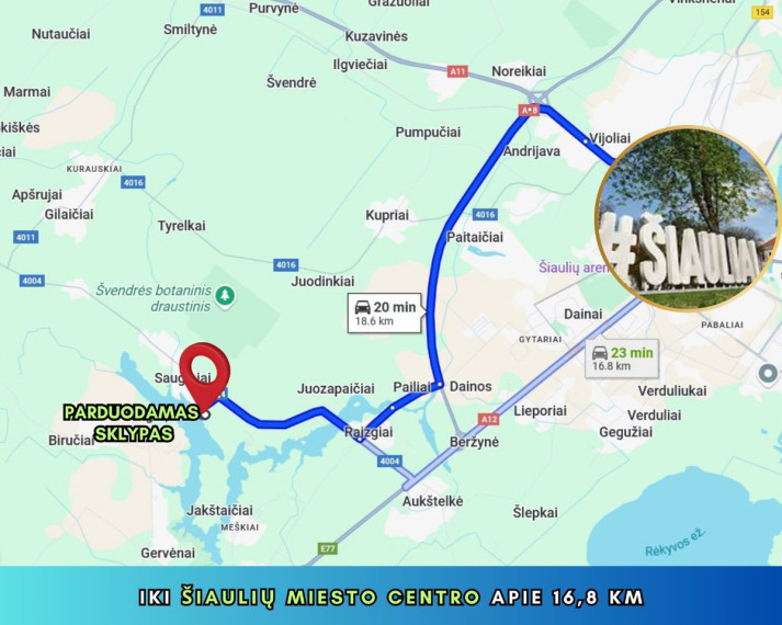Parduodamas kitos paskirties sklypas Tilto, Jakštaičių k., Šiaulių r. sav., 17.02 a ploto 5