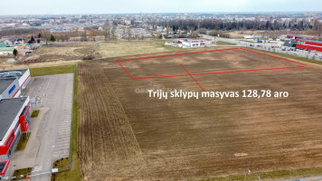Parduodamas komercinės paskirties sklypas Ramygalos g., Pilėnai, Panevėžio m., Panevėžio m. sav., 128.78 a ploto 2