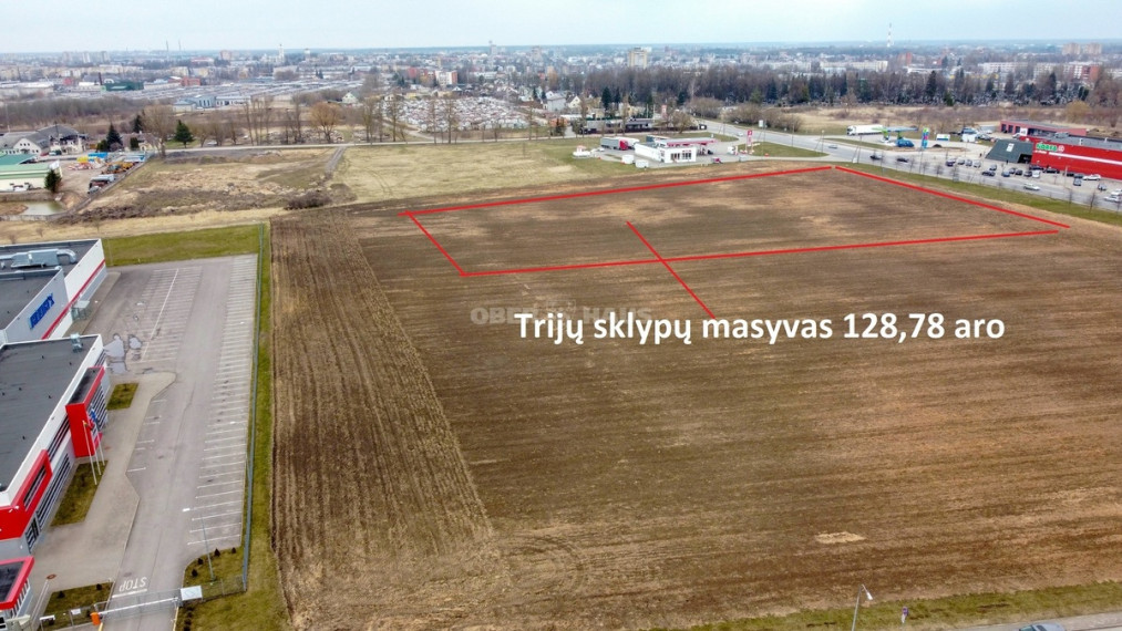 Parduodamas komercinės paskirties sklypas Ramygalos g., Pilėnai, Panevėžio m., Panevėžio m. sav., 128.78 a ploto 2