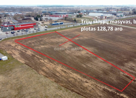 Parduodamas komercinės paskirties sklypas Ramygalos g., Pilėnai, Panevėžio m., Panevėžio m. sav., 128.78 a ploto Parduodamas komercinės paskirties sklypas Ramygalos g., Pilėnai, Panevėžio m., Panevėžio m. sav., 128.78 a ploto