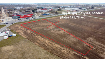 Parduodamas komercinės paskirties sklypas Ramygalos g., Pilėnai, Panevėžio m., Panevėžio m. sav., 128.78 a ploto 3