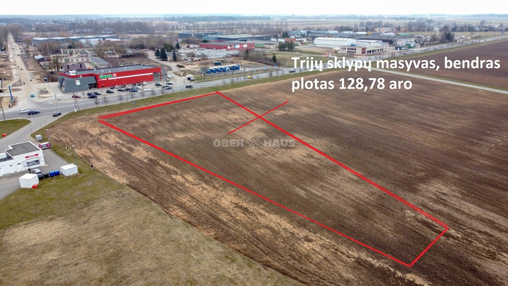 Parduodamas komercinės paskirties sklypas Ramygalos g., Pilėnai, Panevėžio m., Panevėžio m. sav., 128.78 a ploto 3