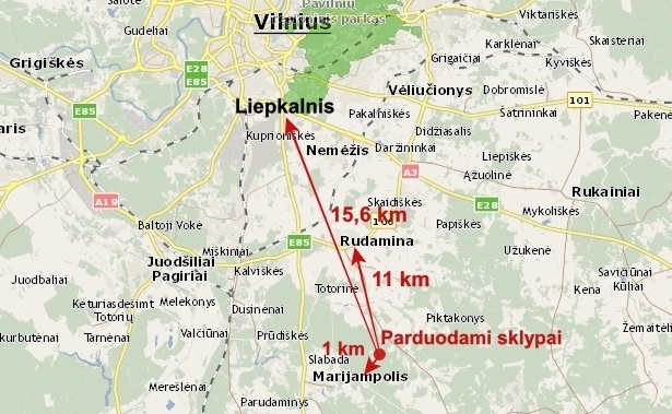 Parduodamas  sklypas Mėtų g., Marijampolio k., Vilniaus r. sav., 50 a ploto 18