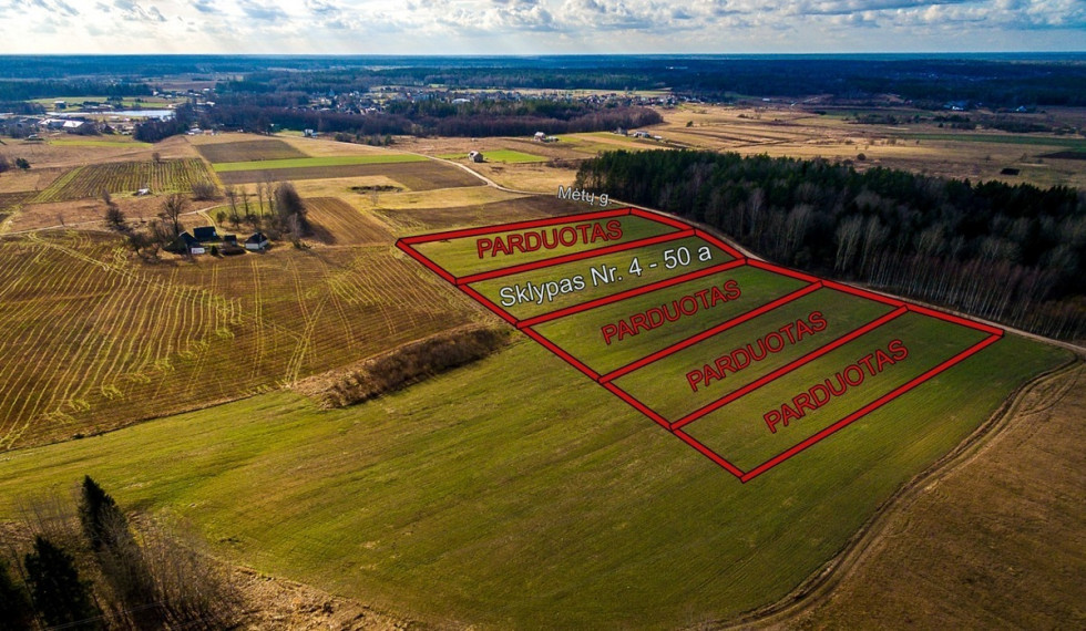 Parduodamas sklypas Mėtų g., Marijampolio k., Vilniaus r. sav., 50 a ploto 1