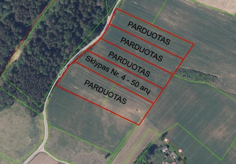 Parduodamas sklypas Mėtų g., Marijampolio k., Vilniaus r. sav., 50 a ploto 4