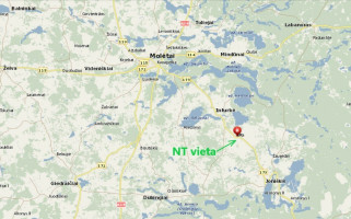 Molėtų raj, Inturkės sen., 67km nuo Vilniaus parduodama ferma su 6,6ha sklypu. 20