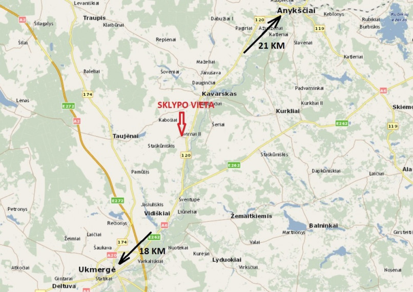Parduodamas  sklypas Žiedo g., Svirnų II k., Anykščių r. sav., 33 a ploto 17