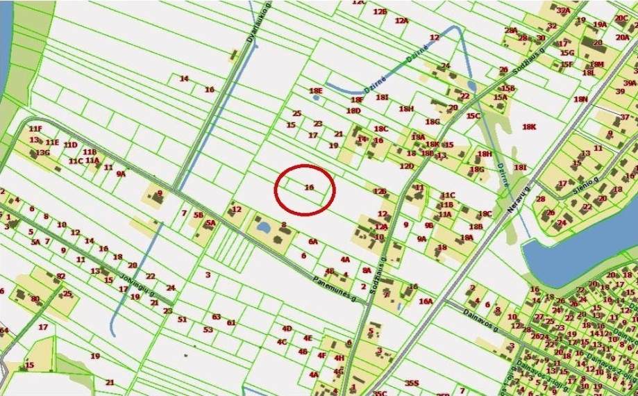 Parduodamas sklypas Panemunės g., Neravų k., Druskininkų sav., 19.21 a ploto 5
