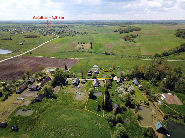 Parduodamas namas Maciūnų k., Švenčionių r. sav., 62 m2 ploto, 1 aukštai 3