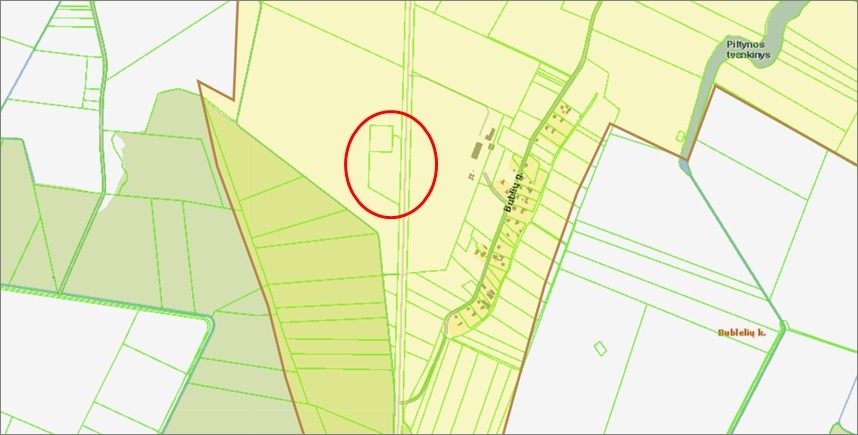 Parduodamas sklypas Bublių k., Kėdainių r. sav., 200.44 a ploto 2