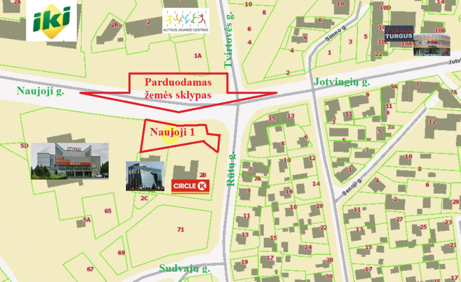Parduodamas kitos paskirties sklypas Naujoji g., Vidzgiris, Alytaus m., Alytaus m. sav., 16.62 a ploto 14