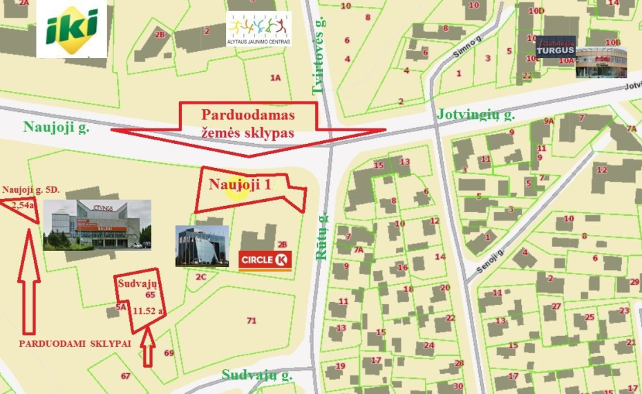 Parduodamas kitos paskirties sklypas Naujoji g., Vidzgiris, Alytaus m., Alytaus m. sav., 16.62 a ploto 15