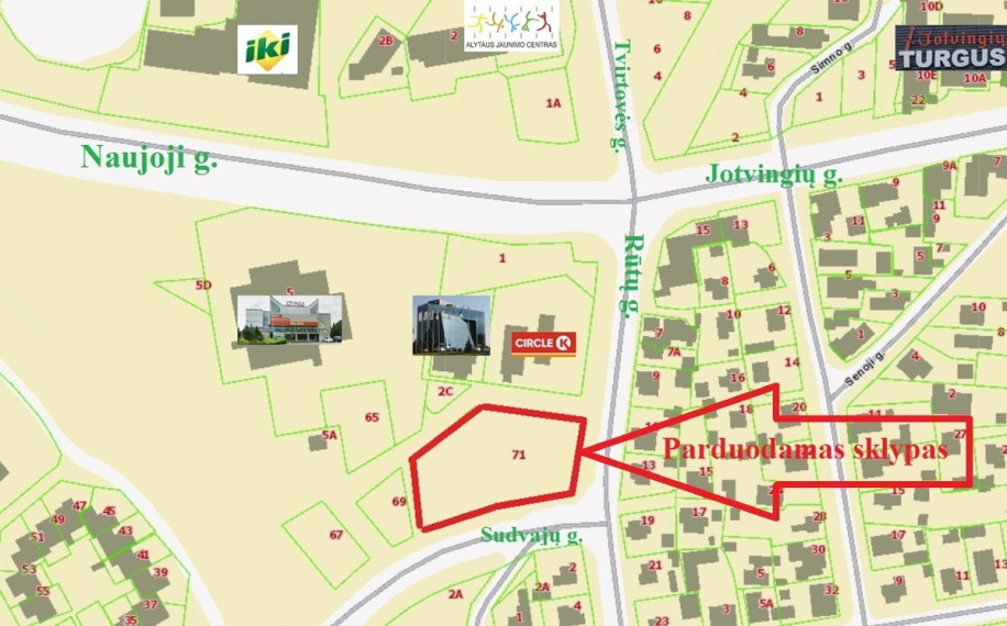 Parduodamas  sklypas Sudvajų g., Vidzgiris, Alytaus m., Alytaus m. sav., 38.37 a ploto 7