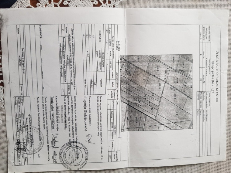 Parduodamas sklypas Vandžiogalos k., Kauno r. sav., 127 a ploto 6